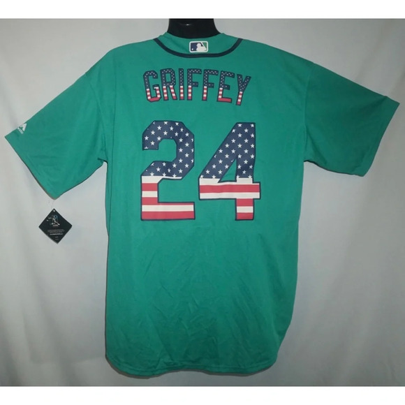 Ken Griffey Jr. Seattle Mariner’s Special Edition 4th of July Jersey XXL - Picture 5 of 9